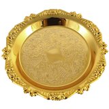 INF 20cm Evropski Reliefni Pladenj iz Nerjavečega Jekla - Dekorativni Krožnik Gold, (5000158060) Cene