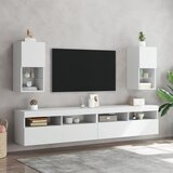 TV ormarići s LED svjetlima 2 kom bijeli 30,5x30x60 cm | shoptok.hr