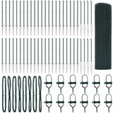  Zavarena žičana ograda s 13 sidrenih klinova Zelena 0.6x100 m Čelik | shoptok.hr