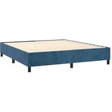  Box spring postelja z vzmetnico temno modra 200x200 cm žamet, (20999276) | Shoptok.si