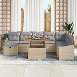  Vrtna garnitura - 3-dijelni set vrtnih sofa s jastučićima smeđi poli ratan | shoptok.hr