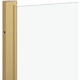  Ograda za tuš Zlatno 130 x 138 cm ESG staklo i aluminij | Eponuda.com