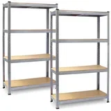 metalni stalci za pohranu, set od 2 komada 150 x 75 x 30 cm PL-700