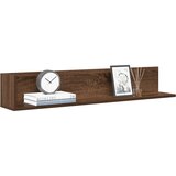 vidaXL Stenske police 2 kosa rjavi hrast 100x16,5x16,5 cm inž. les | Shoptok.si
