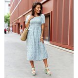 UR/CEO Green floral midi dress Samatzai | ePonuda.com