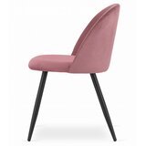  BELLO stolica - tamno ružičasti baršun / crne noge x 1 | shoptok.hr