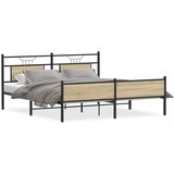  Metalni okvir kreveta bez madraca boja hrasta sonome 180x200 cm | shoptok.hr
