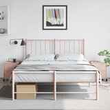  Noćni ormarići 2 kom ružičasti 36x39x43,5 cm čelični | shoptok.hr