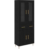  Highboard 2 kom. Crni hrast 69,5 x 34 x 180 cm | shoptok.hr
