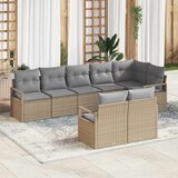  Set sofe 8 pcs Bež poliratan | shoptok.hr