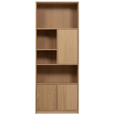vtwonen Modularna knjižna polica v hrastovem dekorju v naravni barvi 264x243 cm Modulair – | Shoptok.si