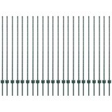  Stup za ogradu 22 pcs Zelena 180 cm Čelik | shoptok.hr