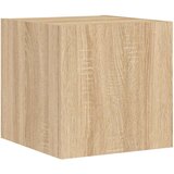 vidaXL Stenske TV omarice z LED 2 kosa sonoma hrast 30,5x35x30 cm | Shoptok.si
