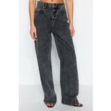Trendyol Anthracite High Waist Wide Leg Jeans | Shoptok.si