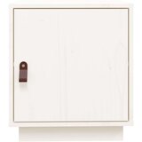  Nočna omarica bela 40x34x55 cm trdna borovina, (20731847) | Shoptok.si
