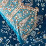 Bassetti POSTELJNINA 140/200 cm saten modra | Shoptok.si