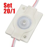 Mitea Lighting M-K3030B led modul set 20/1 sa sočivom IP65 1.5W 6500K 50x30mm | ePonuda.com