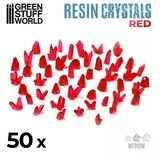Green Stuff World medium red crystals resin set Cene
