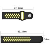  Silikonska narukvica za pametne satove crno zelena 22mm | Eponuda.com