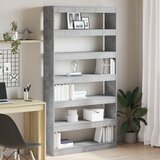 vidaXL Polica za knjige Siva Konstruirano drvo 100 x 30 x 198 cm | shoptok.hr