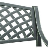 vidaXL vrtna klupa 102 cm od lijevanog aluminija zelena | shoptok.hr