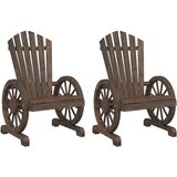  Vrtne stolice Adirondack 2 kom od masivne jelovine | shoptok.hr