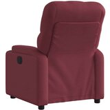  Električni naslonjač od tkanine crvena boja vina | shoptok.hr