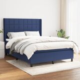 The Living Store Box spring postelja z vzmetnico moder 140x190 cm blago - Box Spring Postelja, (21514148) | Shoptok.si