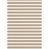 Zebra zavjesa Pješčano smeđa 155x230 cm Širina tkanine 150,9 cm Poliester | Shoptok.si
