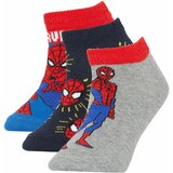 Defacto Boy Marvel Spiderman Licensed Cotton 3 Pack Short Socks Cene