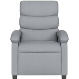 Masažna fotelja za odmor svijetlo siva tkanina - Svjetlosiva 1 Ručno guranje unatrag Da | shoptok.hr