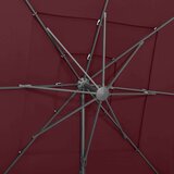  Suncobran s 4 razine i aluminijskom šipkom bordo 250 x 250 cm | shoptok.hr