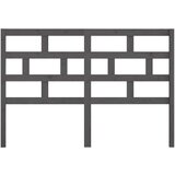  Uzglavlje za krevet sivo 166 x 4 x 100 cm od masivne borovine | shoptok.hr