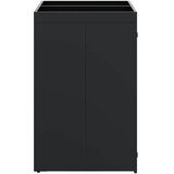  Skladištenje kanti za 2 kante Crna 136 x 77,5 x 121,5 cm | Eponuda.ba