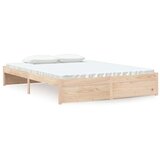  Posteljni okvir iz trdnega lesa 135x190 cm, (20647622) | Shoptok.si