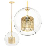 Toolight staklena viseća svjetiljka loft APP556-1CP 30cm | shoptok.hr