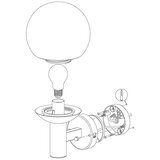 Eglo Nisia-c spoljna/zidna/1, led, e27, 9w, čelik/bela | Eponuda.com