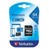 Verbatim Premium microSDXC kartica 64 GB Class 10 uklj. sd-adapter - memorijska kartica i čitači | shoptok.hr