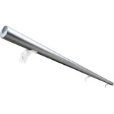 ograja (3000 mm, aluminij, sijaj, stenska montaža, nosilcev)