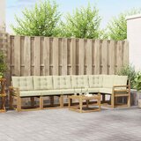  Set vanjskih sofa 7 kom. Bijela i krem | shoptok.hr
