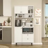Komoda RE4-W, 88x180x35,5 cm, Biserna