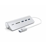 Satechi Aluminum USB 3.0 Hub & Card Reader silver | shoptok.hr