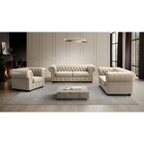 Landscape CHESTERFIELD ZOFA, krem barve tekstil | Shoptok.si