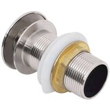 vidaXL Potisni odvod bez zaštite od prelijevanja krom 6,4x6,4x9,1 cm | shoptok.hr