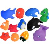  Set dječjih gumenih igračaka za kupanje 12u1 Aquatic sa hvataljkom - šareni | shoptok.hr