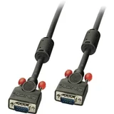 VGA priključni kabel VGA 15-polni utikač, VGA 15-polni utikač 0.50 m crna 36371 VGA kabel