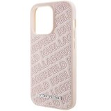  Originalna torbica KARL LAGERFELD Hardcase KLHCP15LPQKPMP za iPhone 15 Pro (prešit vzorec / roza) | Shoptok.si