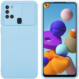 Cadorabo Ohišje, združljiv s Samsungom v Bonbon Light Blue - Zaščitni pokrov iz fleksibilnega silikona TPU in z zaščito pred kamero, (20593344) | Shoptok.si