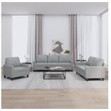 vidaXL 3-dijelni set sofa s jastucima svjetlosivi od tkanine Cijene