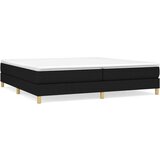 vidaXL Okvir za krevet s oprugama crni 200 x 200 cm od tkanine | shoptok.hr